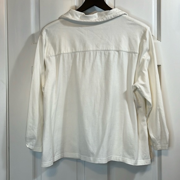 Weekends by Chico's Cotton Blend Lightweight Jacket - Size 16 - Picture 6 of 8